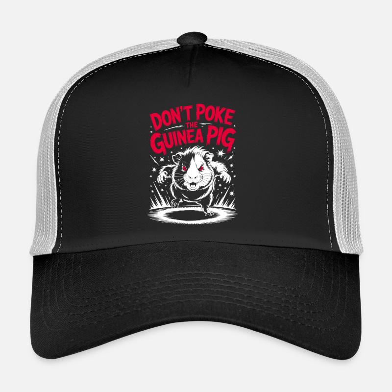 Cochon d’Inde vif avec un dicton amusant Casquette trucker 