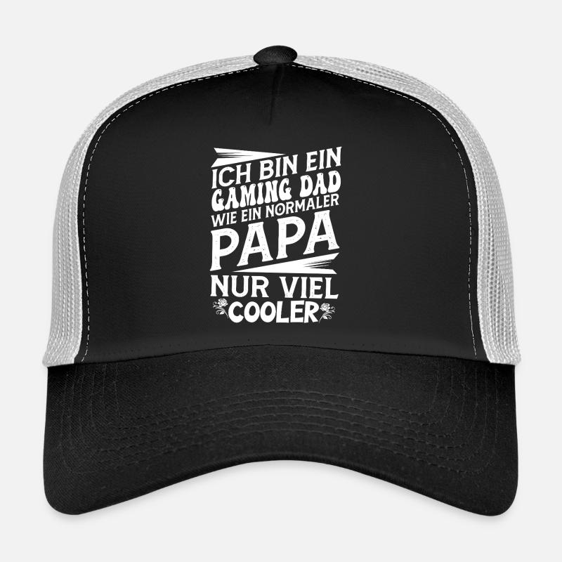 Gaming Dad Saying - Trucker Cap - black/stone grey