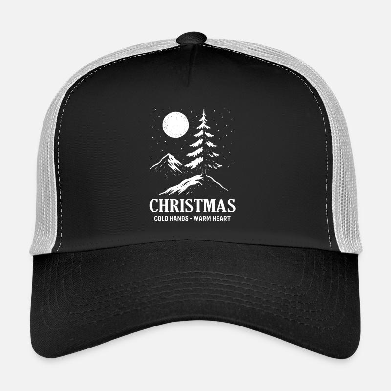 Winter Landscape Christmas Trucker Cap