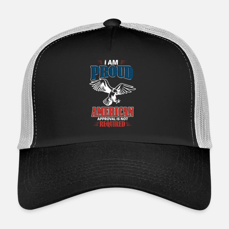 Fier design américain avec aigle Casquette trucker 