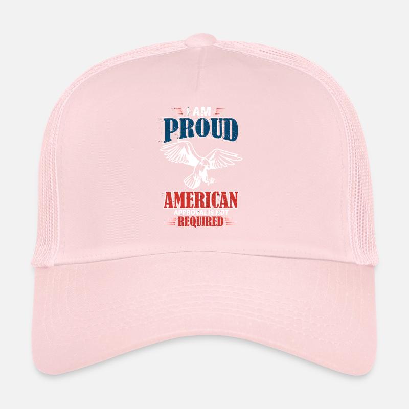 Fier design américain avec aigle Casquette trucker 