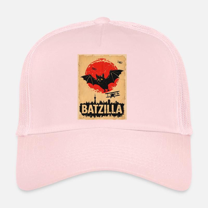 Chauve-souris de style vintage avec Batzilla Casquette trucker 