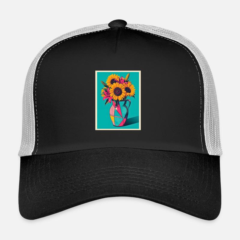 Pop Art Blumenvase Trucker Cap