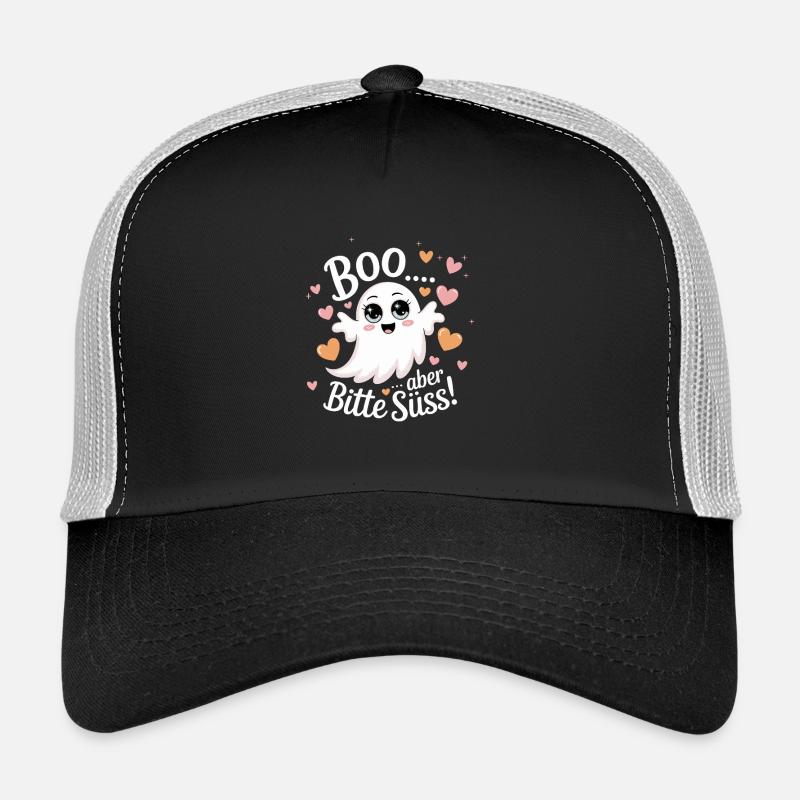Halloween süßer Geist Boo Design Trucker Cap