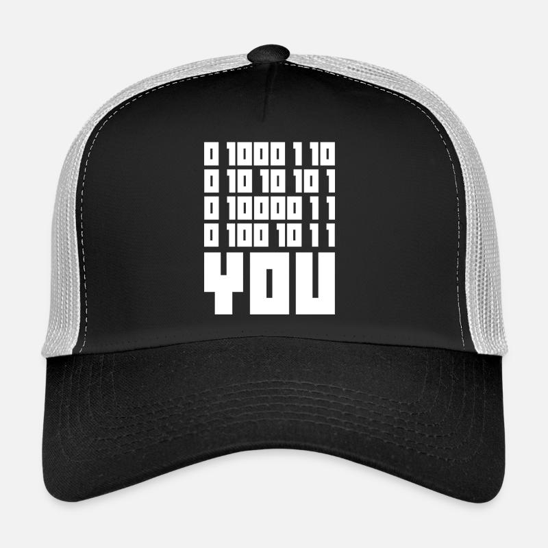 Code binaire F**k YOU – Geek Code & Nerd Humo Casquette trucker 