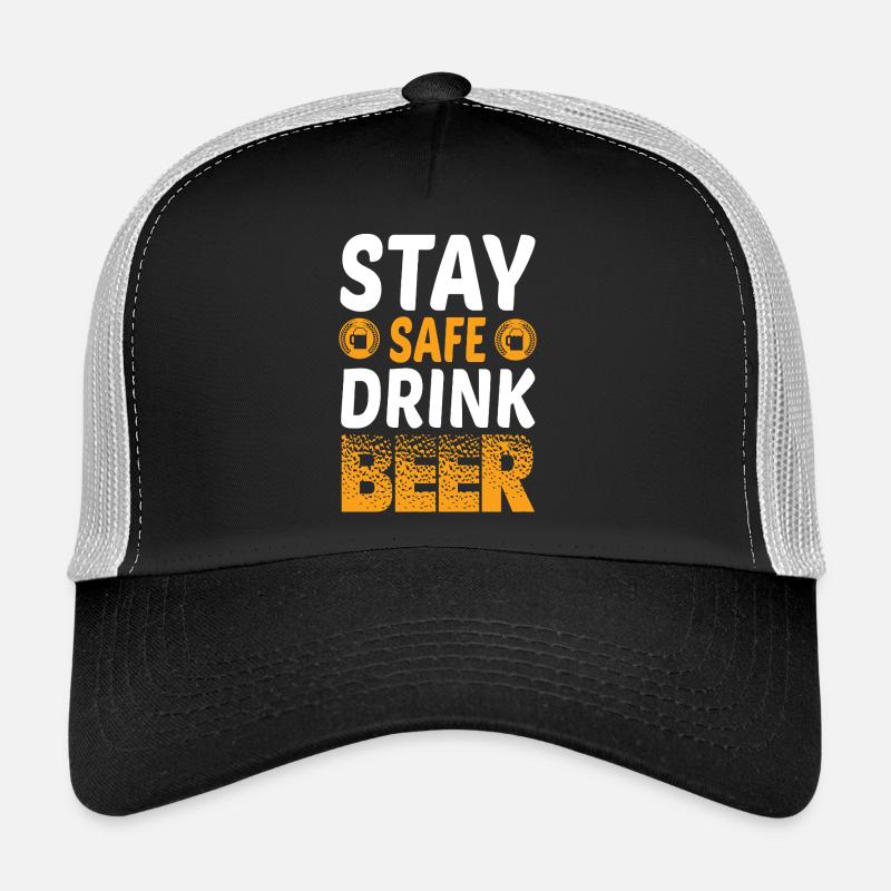 Restez en sécurité, buvez plus de bière Casquette trucker 