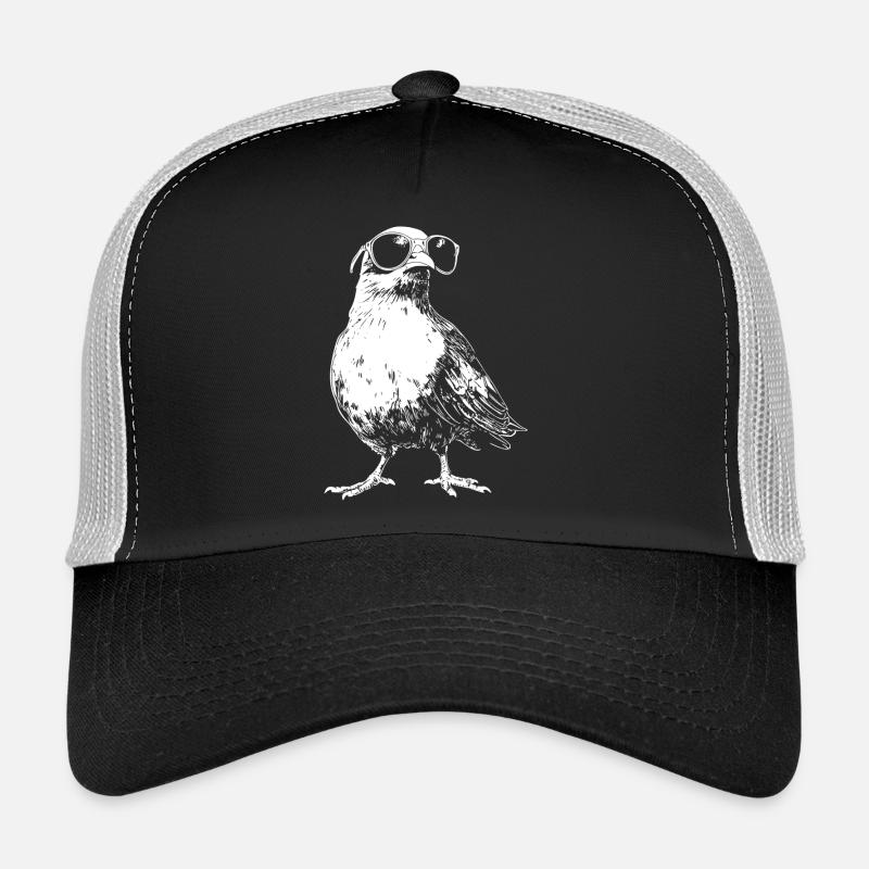 Cool Taube Sonnenbrille - Trucker Cap - Schwarz/Steingrau