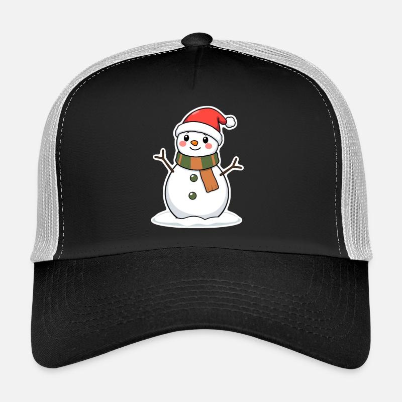 Schneemann - Trucker Cap - Schwarz/Steingrau