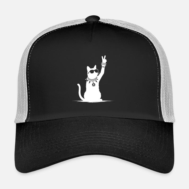 Rocker Cat Design – Cool & Loud Casquette trucker 