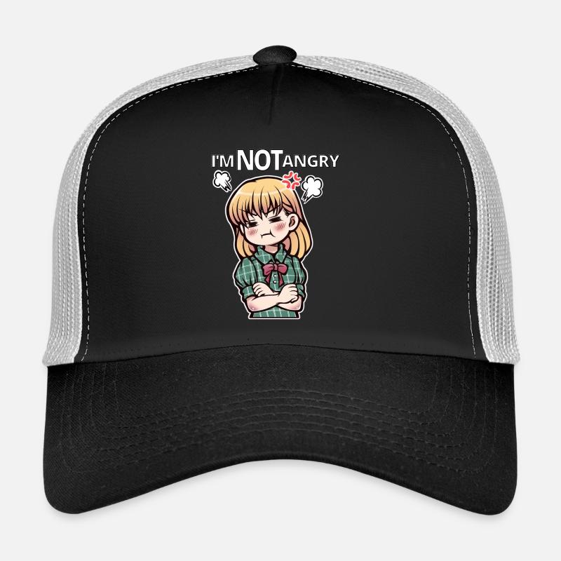 I'm not mad! - Trucker Cap - black/stone grey