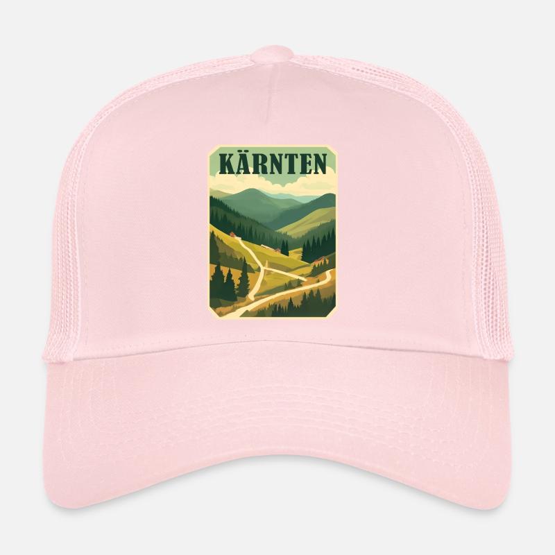 Motif rétro Carinthie Casquette trucker 