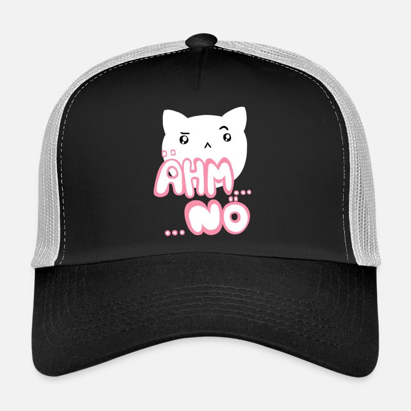 Euh, non, le rose chat kawaii Casquette trucker 