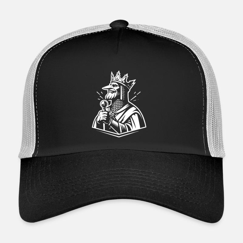King Arthur Design – La légende de l’épée - Casquette trucker  - noir/gris pierre
