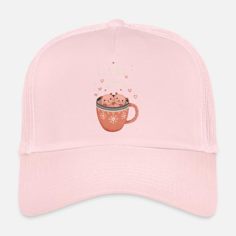 Câlins Chauds dans Tasse de Chats Casquette trucker 