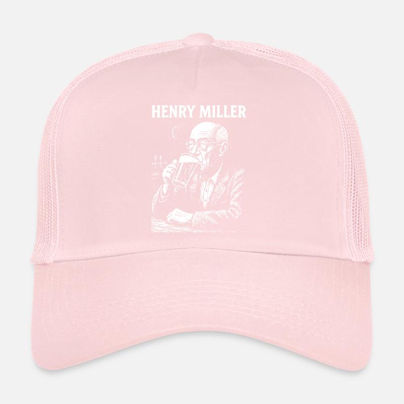 Henry Miller buvant de la bière dans un pub Casquette trucker 