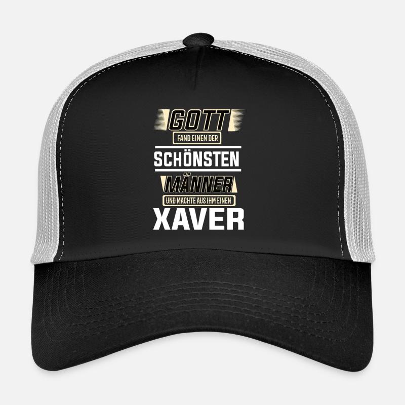 Xavier the Most Beautiful Man Shaped by God Design Trucker Cap