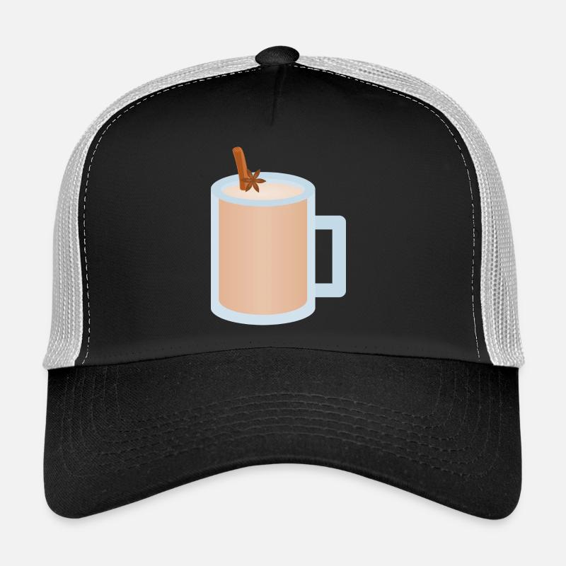 Chai Latte Mug Illustration Trucker Cap
