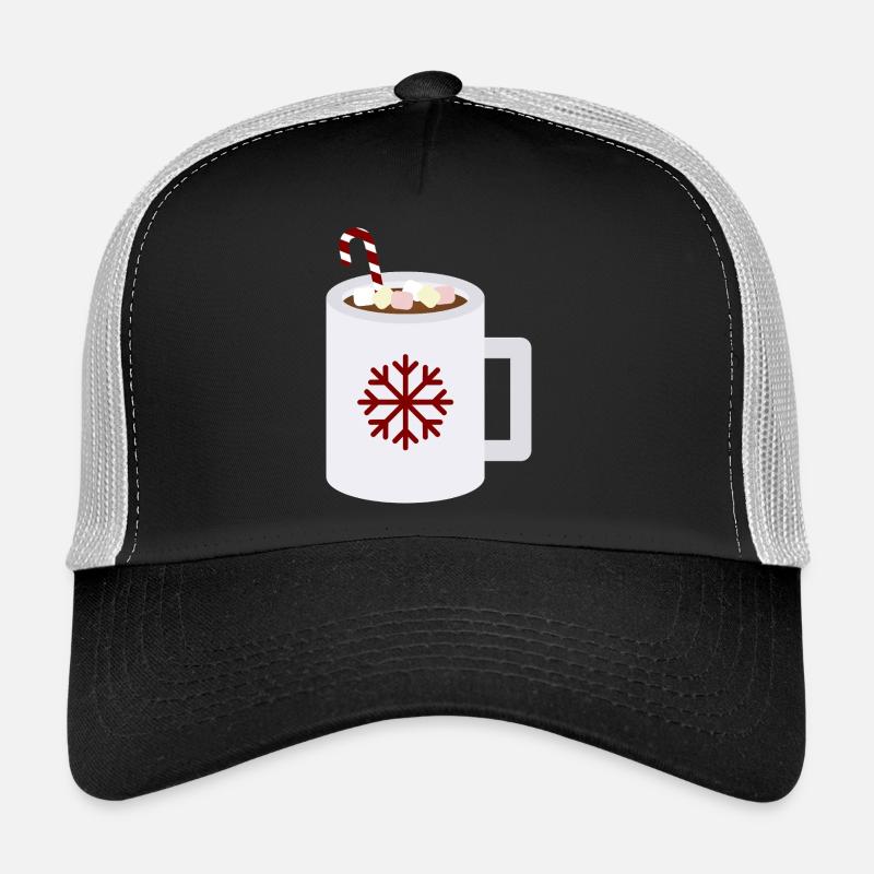 Snowflake Cocoa Mug Kunst Trucker Cap