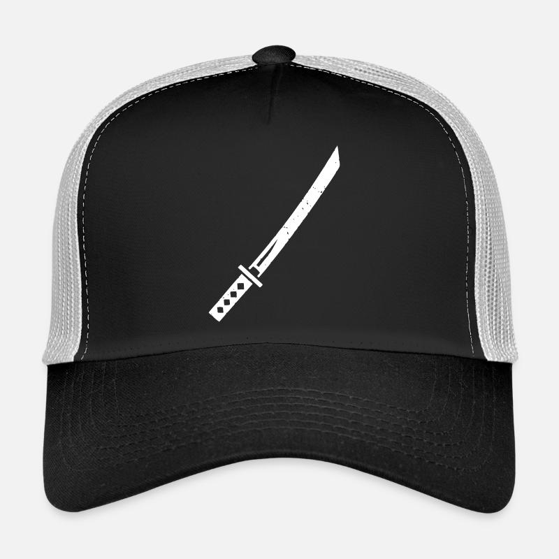 Vecteur d’arme samouraï Katana Épée Casquette trucker 