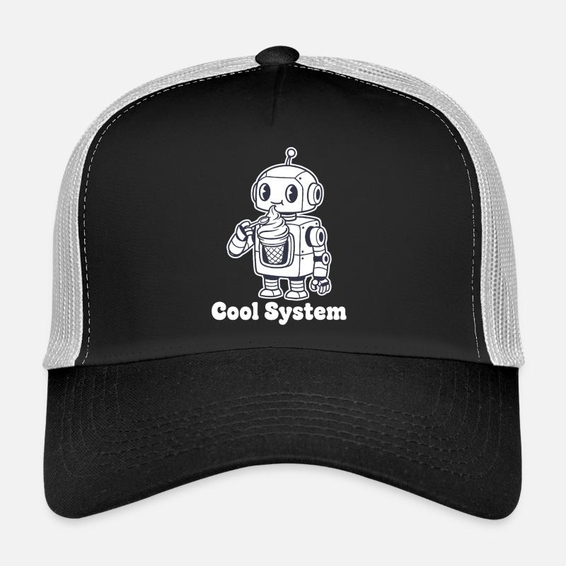 Roboter mit Eiscreme Trucker Cap