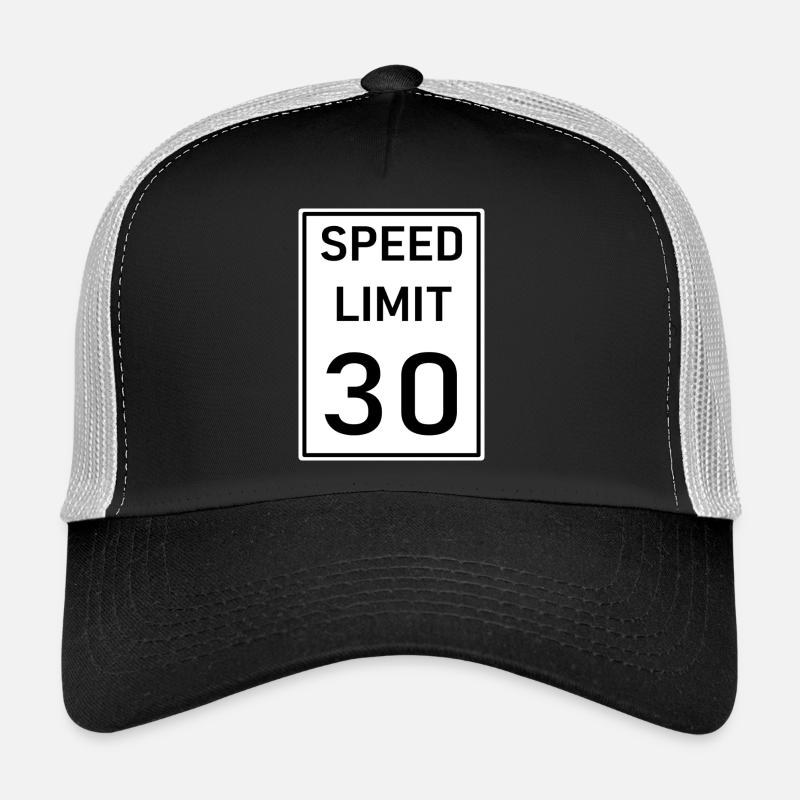 Speed Limit 30 - Trucker Cap - black/stone grey