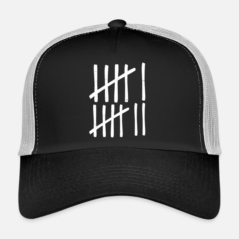 Funny Six Seven 67 Meme Tally Marks Trucker Cap