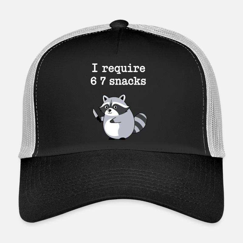 6-7 Internet Meme Cooler 6 7 Raccoon Trucker Cap