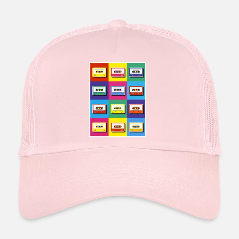 Cassettes pop art Casquette trucker 