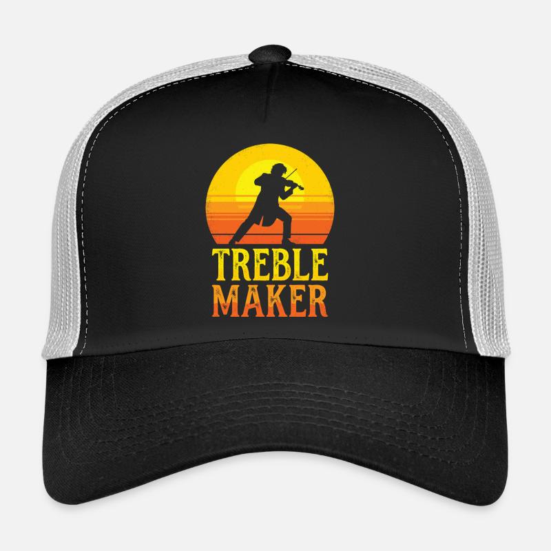 Treble Maker Wortspiel Musiker Violonist Mann Trucker Cap