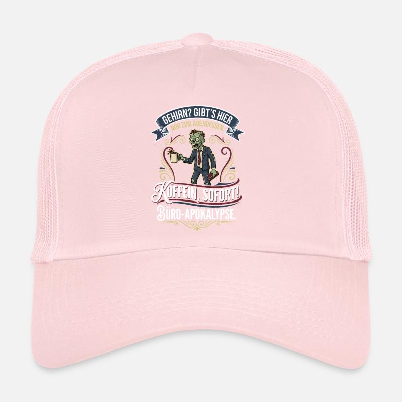 Coffee Zombie Office Apocalypse Trucker Cap