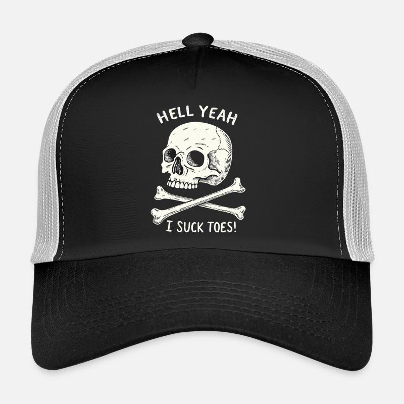 Fétichisme des orteils du crâne et des os Casquette trucker 