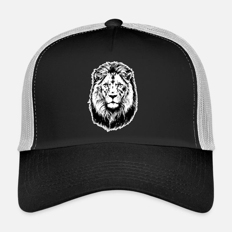 Porträt Löwenkönig der Savanne Trucker Cap