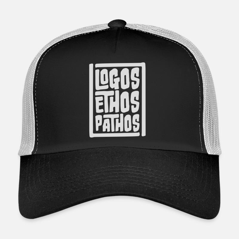 Logos Ethos Pathos Rhetoric Philosophy Student Trucker Cap