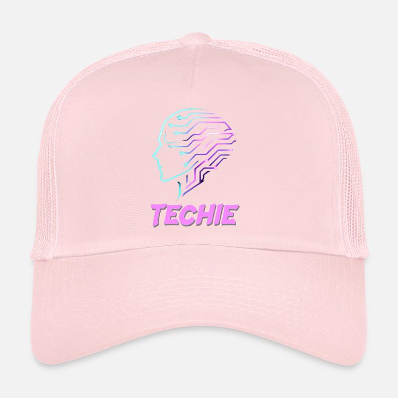 Neon Head Circuit Techie Trucker Cap
