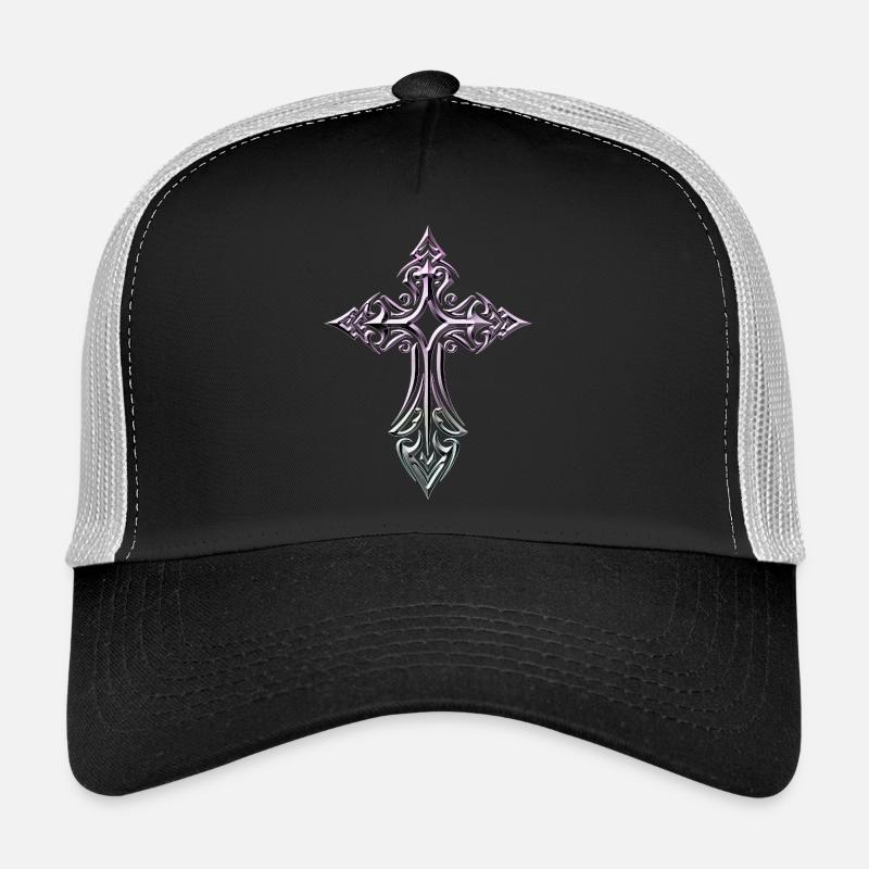 Croix en dégradé ornée Casquette trucker 