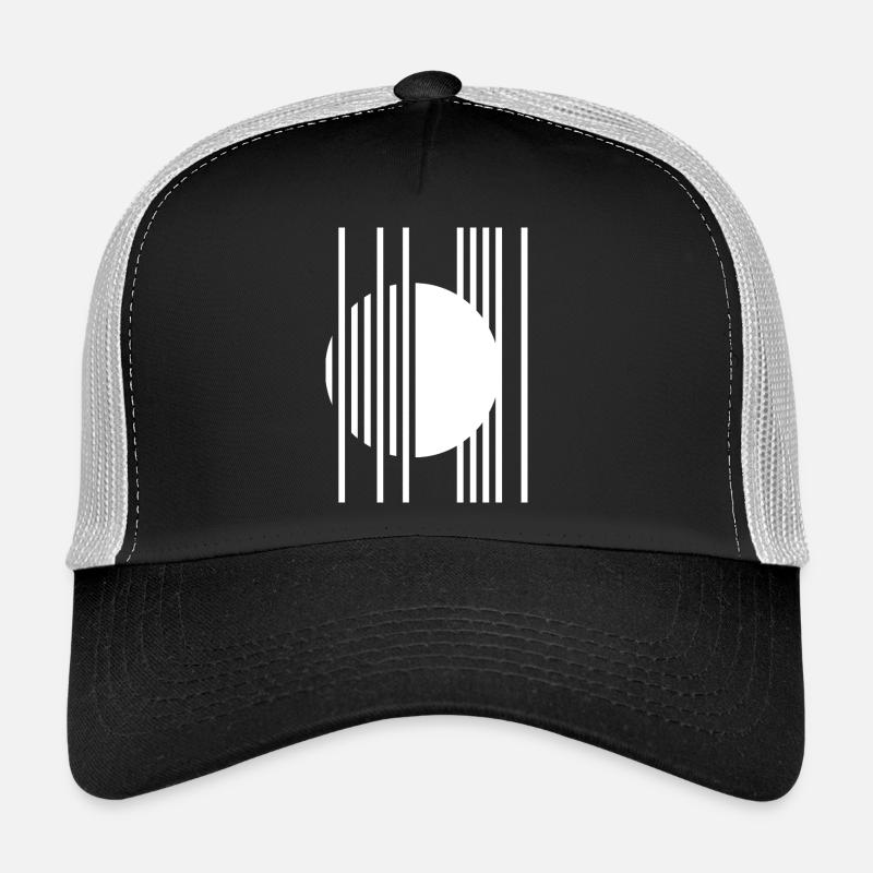 Circular Orbit Stripes Trucker Cap
