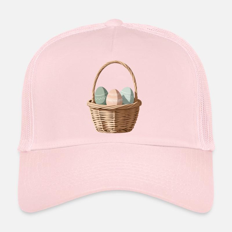 Pastell-Eier im Körbchen Trucker Cap