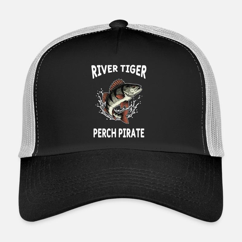 Pêche Rivière Perch River Tiger Casquette trucker 