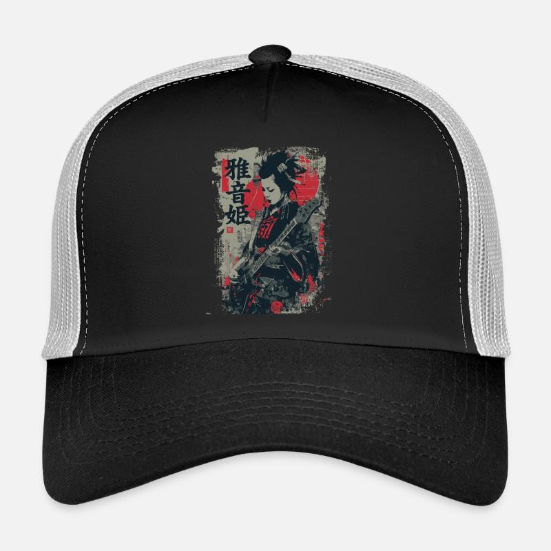 Yōka Gitarristin im Ukiyo-E Stil Trucker Cap
