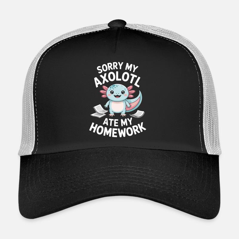 Axolotl Homework Heist Trucker Cap