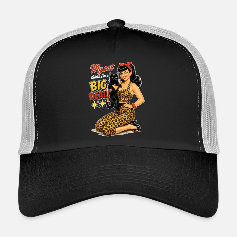 Rockabella & Chat : Mon chat pense que je suis une grande chose Casquette trucker 