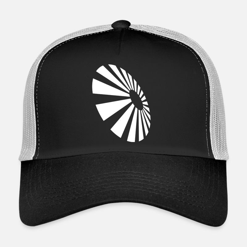 Spiralfächer-monochromes Muster Trucker Cap