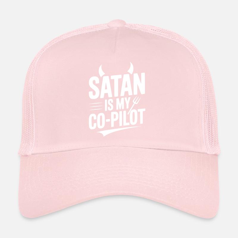 Satan est mon copilote Casquette trucker 