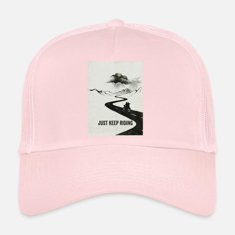 Continue simplement à faire de l’aventure à moto Casquette trucker 