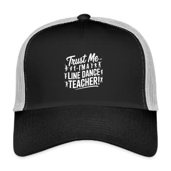 Line Dance Instructor - Trust Me - Trucker Cap - black/stone grey - Front