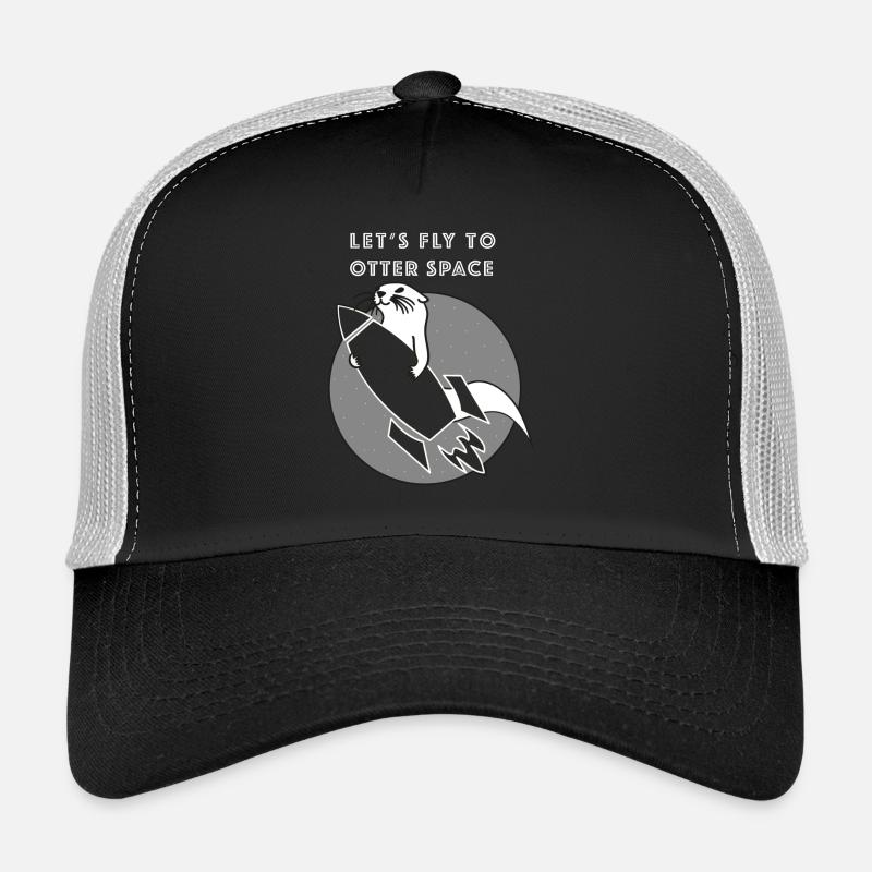 Volons DE L'ESPACE loutres ROCKET -Transparent Casquette trucker 