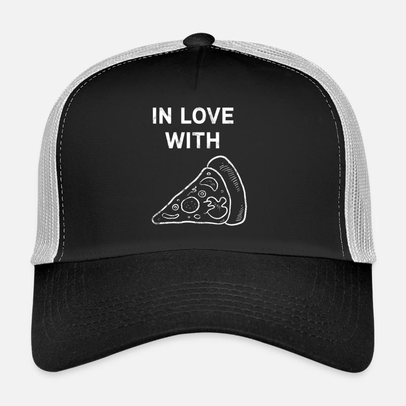 Pizza Love Love Gift - Trucker Cap - black/stone grey
