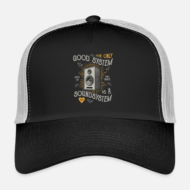 THE ONLY GOOD SYSTEM IS A SOUND SYSTEM GIFT - Trucker Cap - black/stone grey