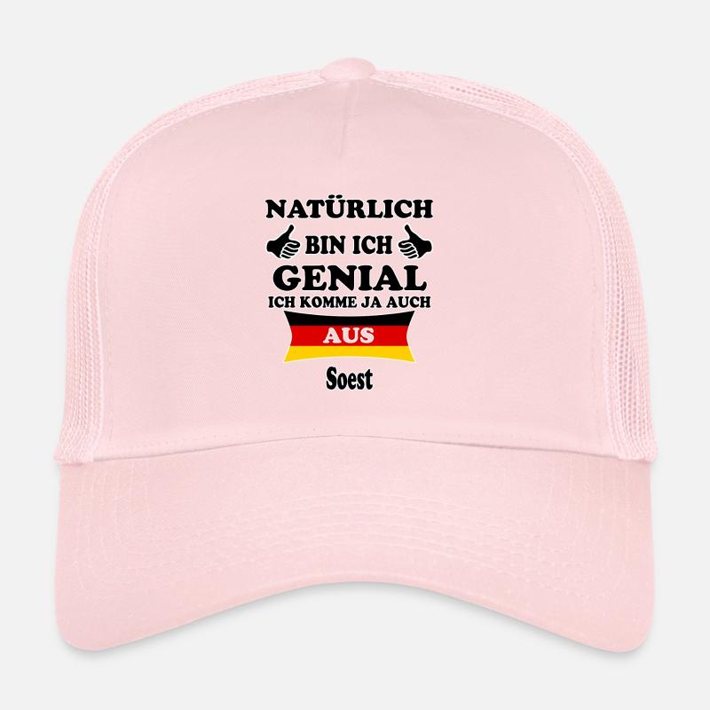 Geschenk Genial komme aus Soest Trucker Cap