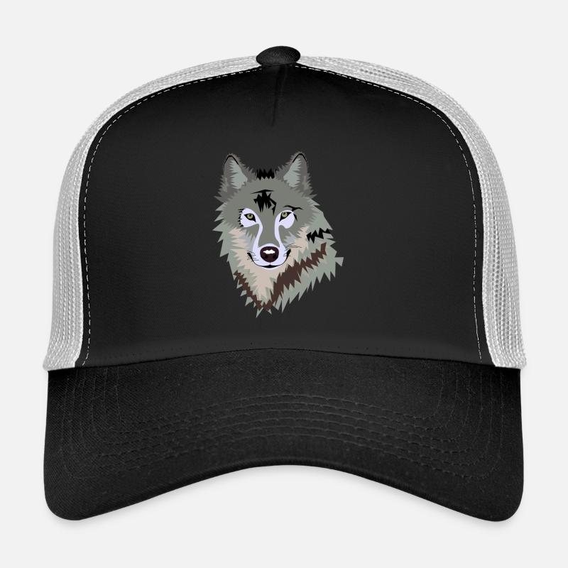 Wolf - Trucker Cap - Schwarz/Steingrau